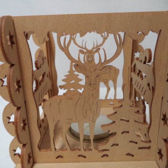 Leuchter mit Teelicht Christmas Candlestick w/ Tealight Vintage Germany NIB NEW - Picture 5 of 9